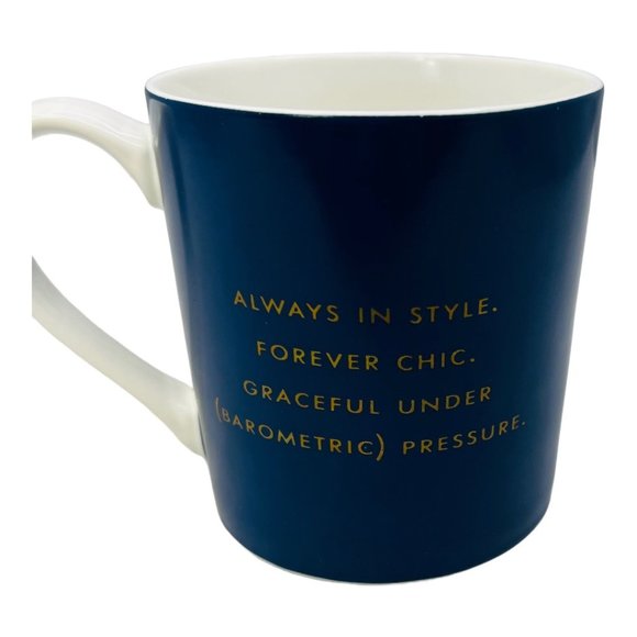 Kate Spade "Things We Love" Classic Blue & White Coffee Mug Collab with Lenox - Picture 4 of 9